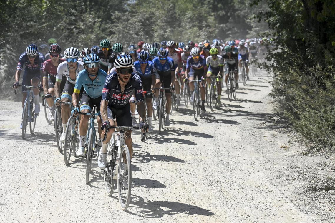 <p>Immer besonders spektakulär: die Strade Bianche</p>