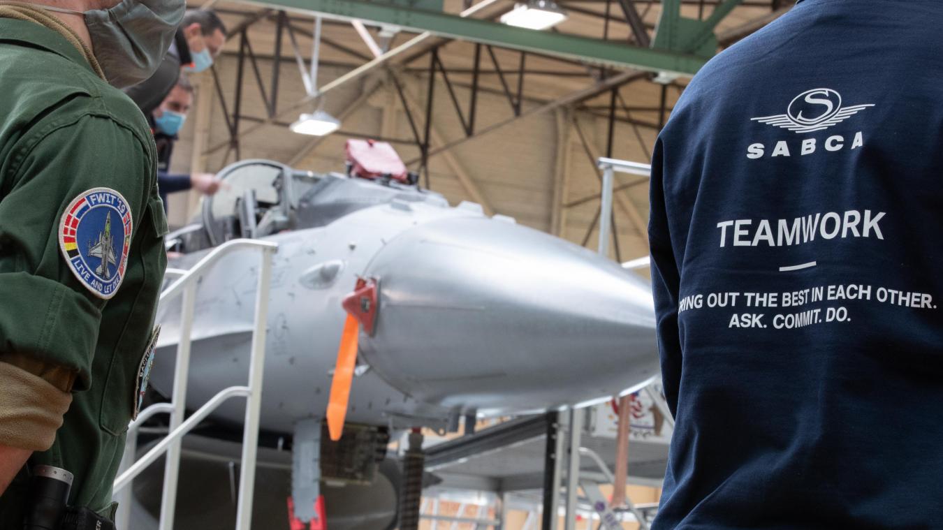 <p>Die F16 der US Air Force werden in Europa vom belgischen Unternehmen Sabca gewartet.</p>