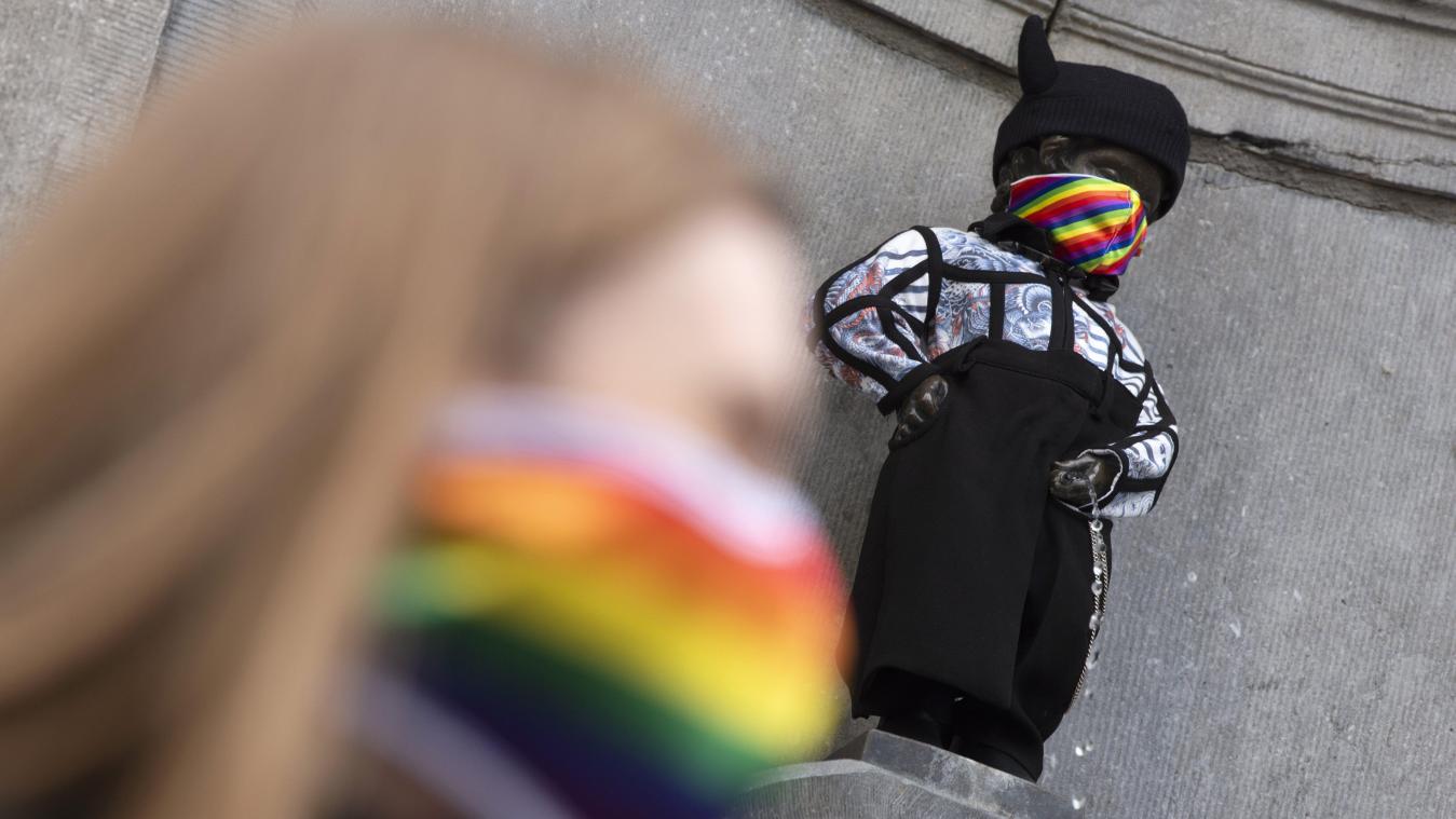 <p>Das Manneken Pis unterstützt die LGBTIQ-Bewegung.</p>