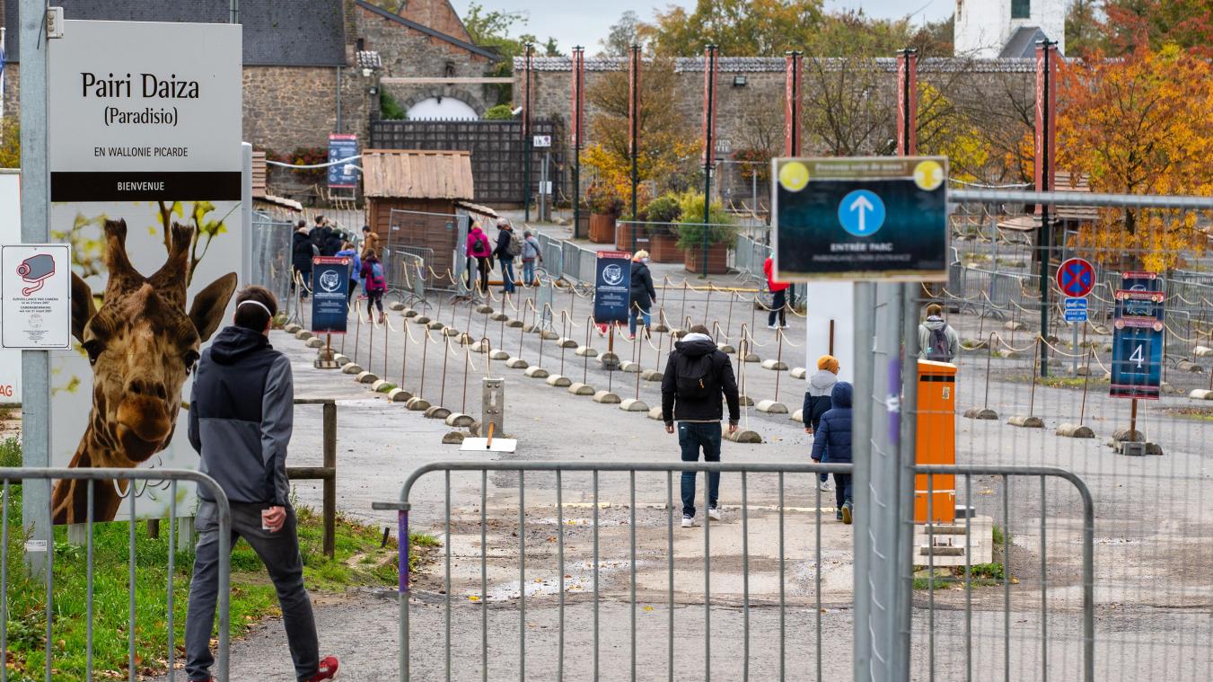 <p>Der Eingangsbereich des Tierparks Pairi Daiza.</p>