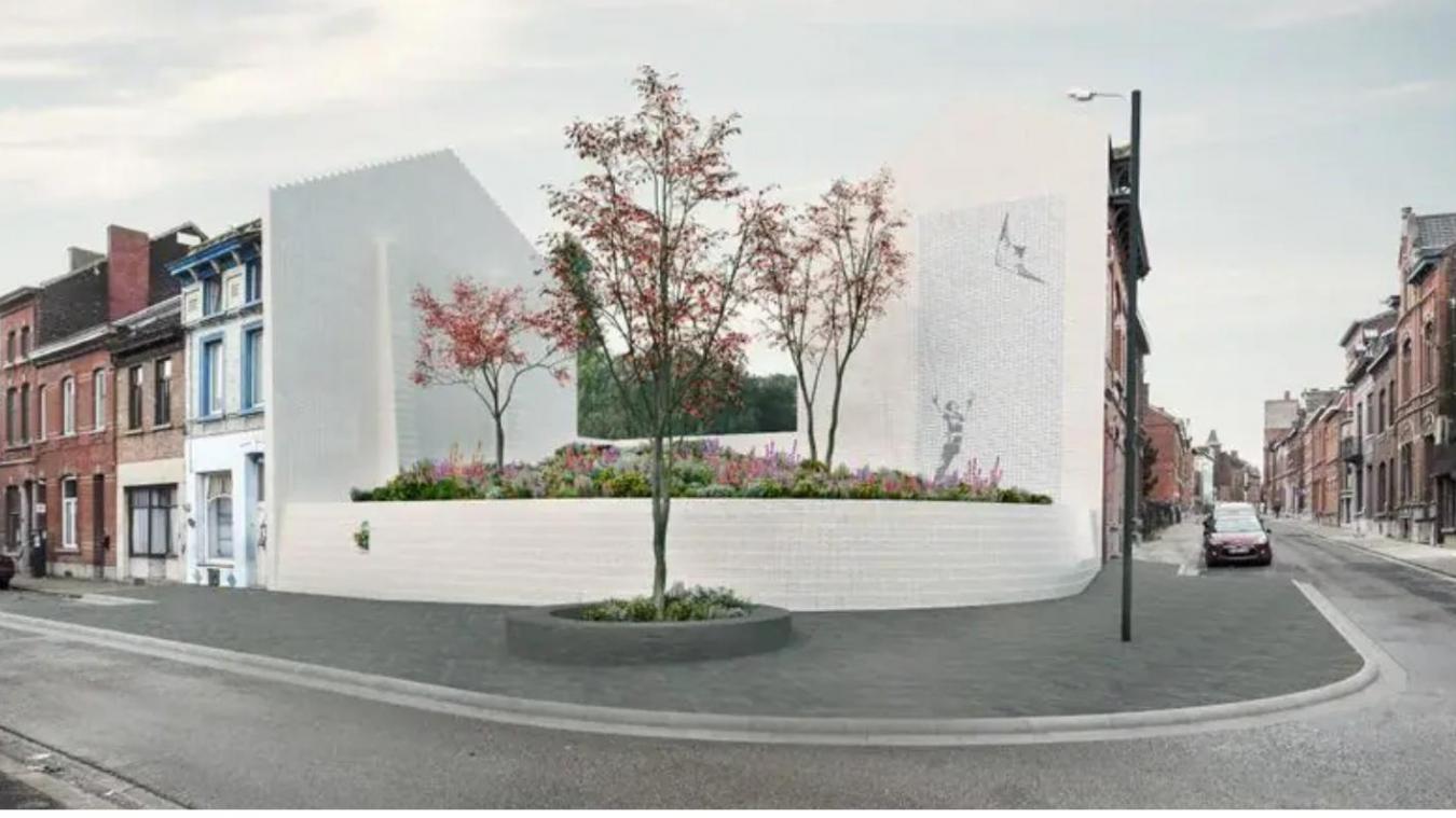 <p>Der Gedenkgarten wird um zwei Meter vom Bürgersteig erhöht errichtet und von zwei weißen Mauern umgeben sein, von denen eine das berühmte Fresko des Kindes mit seinem Drachen behält.</p>