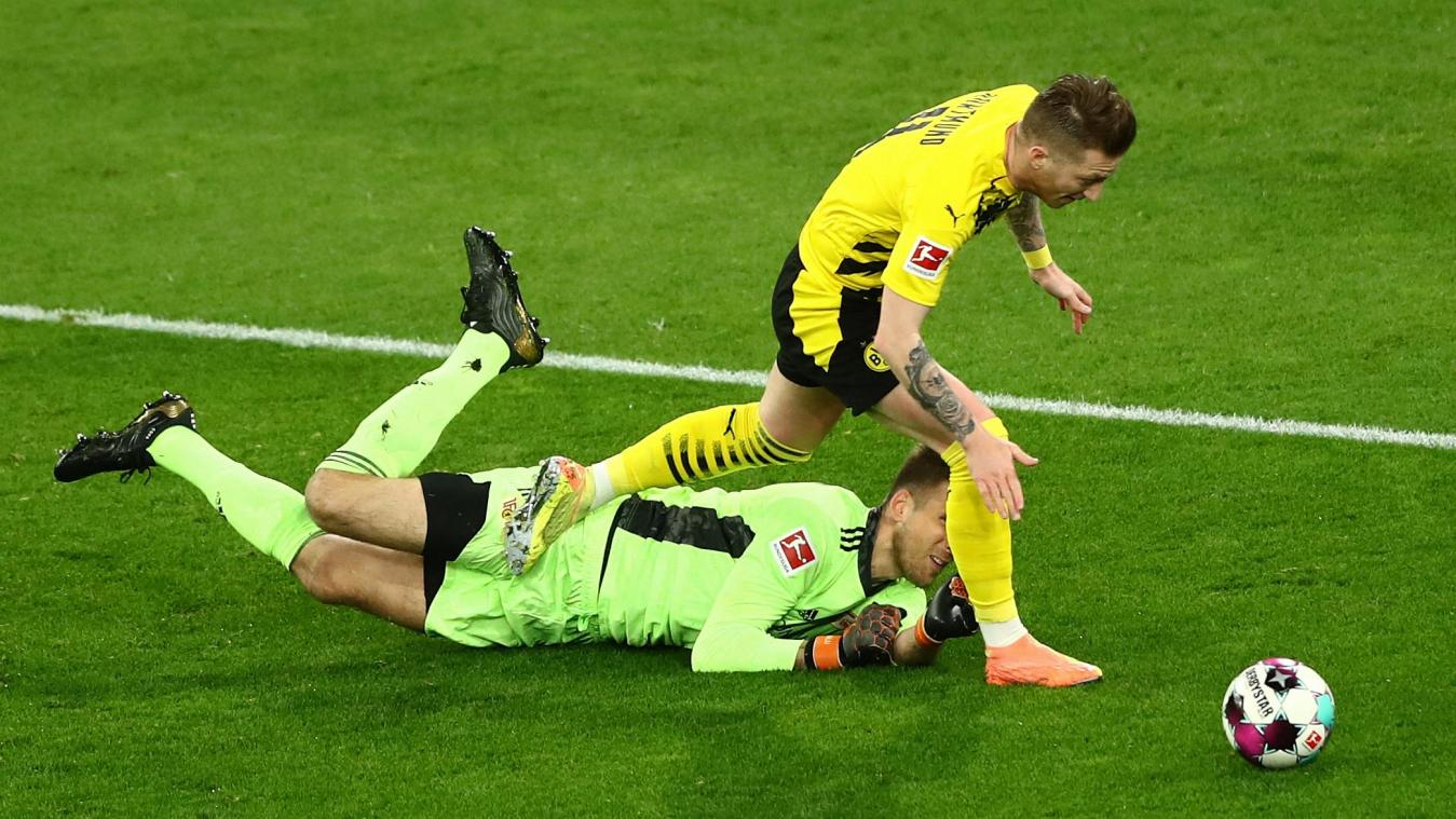 <p>Marco Reus und Dortmund stolperten sich zum Sieg.</p>
