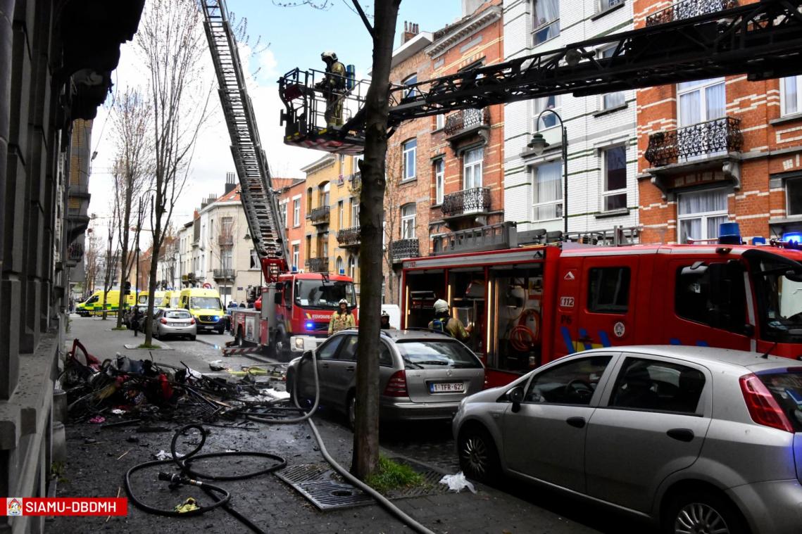 <p>Am Mittwoch hat es in Laeken gebrannt.</p>