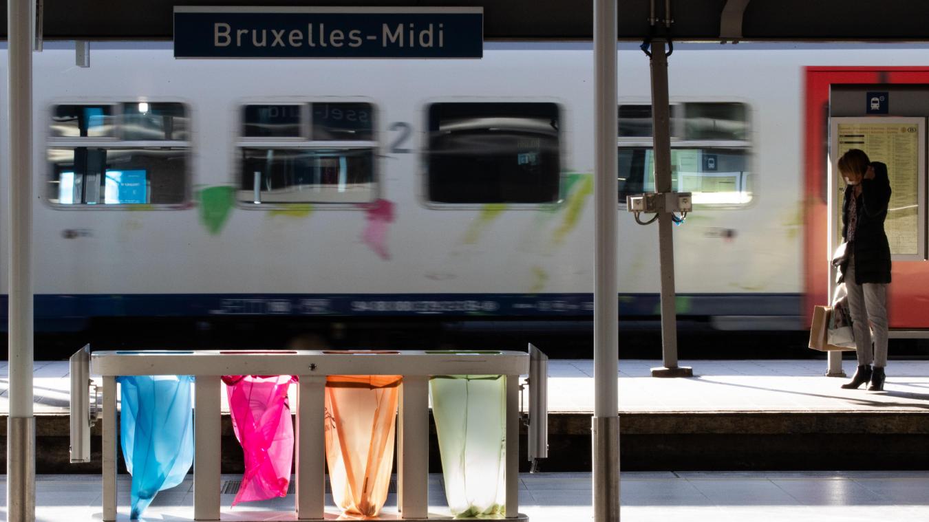 <p>Ein Blick in den Brüsseler Südbahnhof (Bruxelles-Midi)</p>
