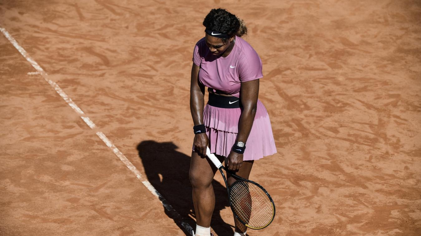 <p>Ließ nach dem Spiel vor Frust den Kopf hängen: Serena Williams.</p>