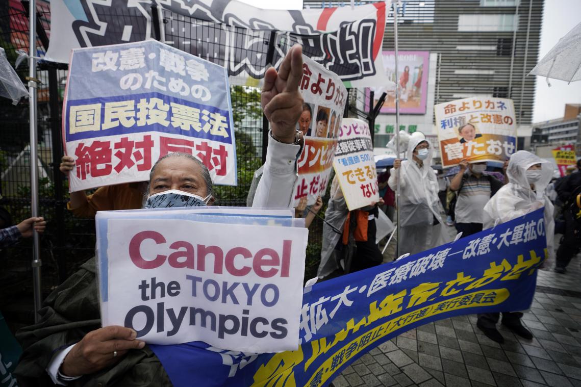 <p>Der Widerstand gegen die Olympische Sommerspiele in Tokio ist geringer geworden.</p>