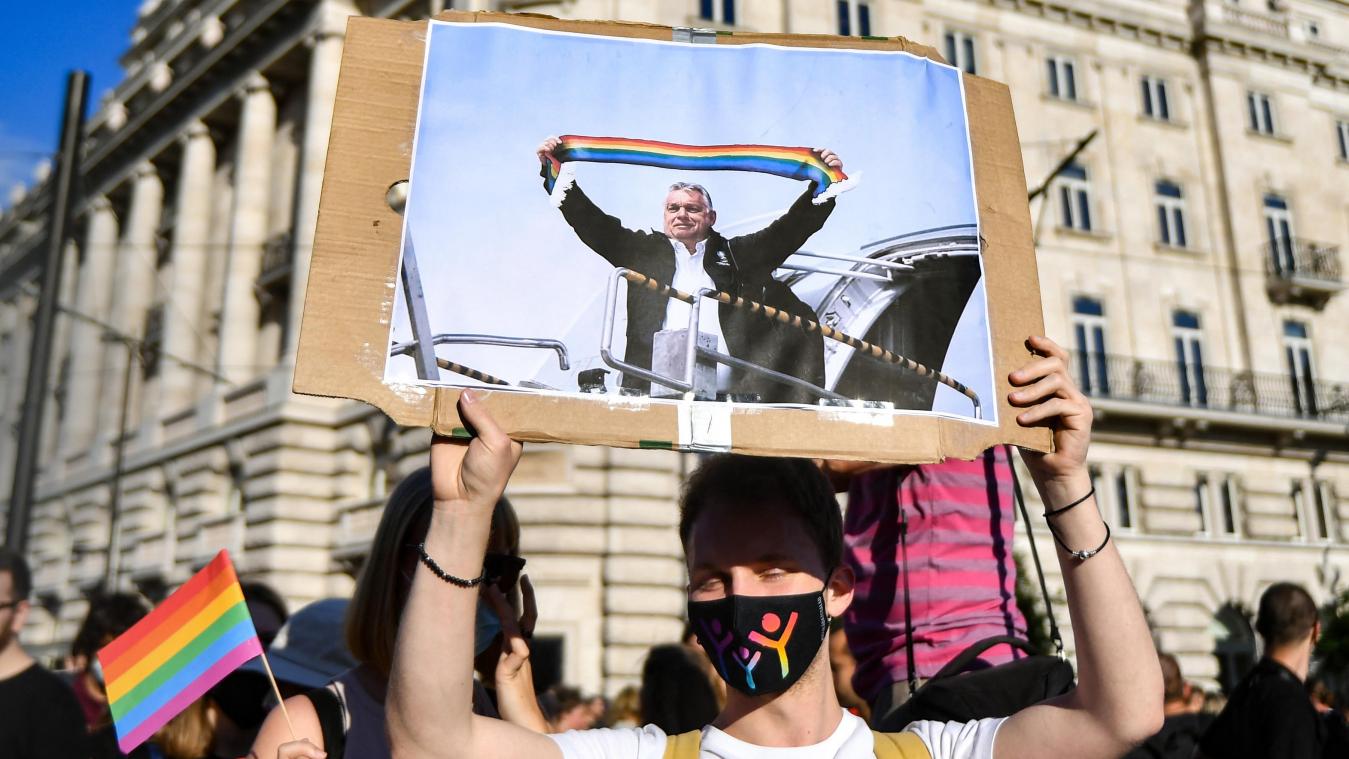 <p>Tausende Menschen hatten in Ungarn zuletzt immer wieder gegen das geplante Gesetz demonstriert, das die Informationsrechte und den Schutz von homosexuellen und transsexuellen Jugendlichen einschränken soll.</p>