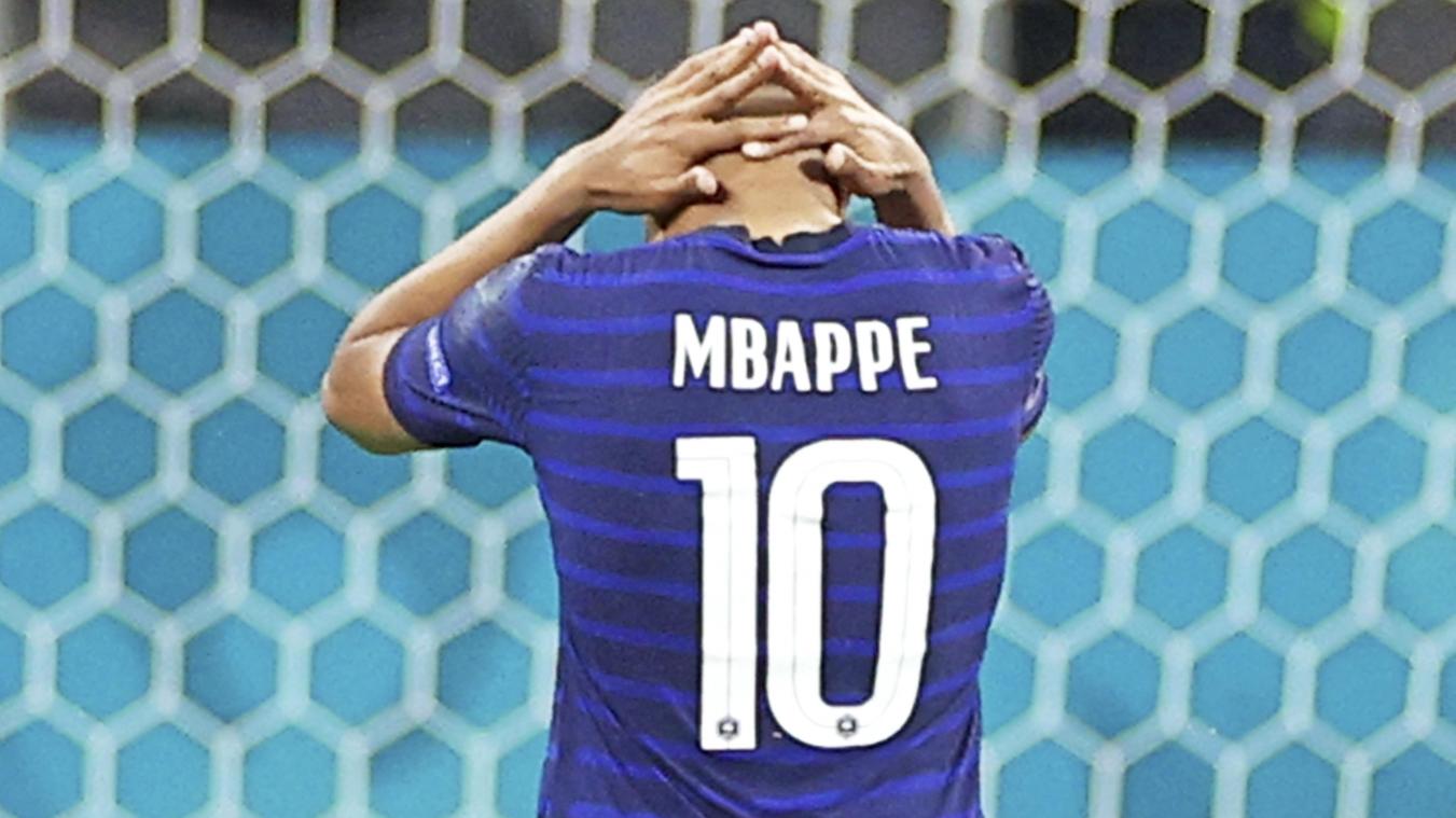 <p>Hoch gehandelt, tief gefallen: Kylian Mbappé besiegelte Frankreichs Aus im Elfmeterschießen.</p>