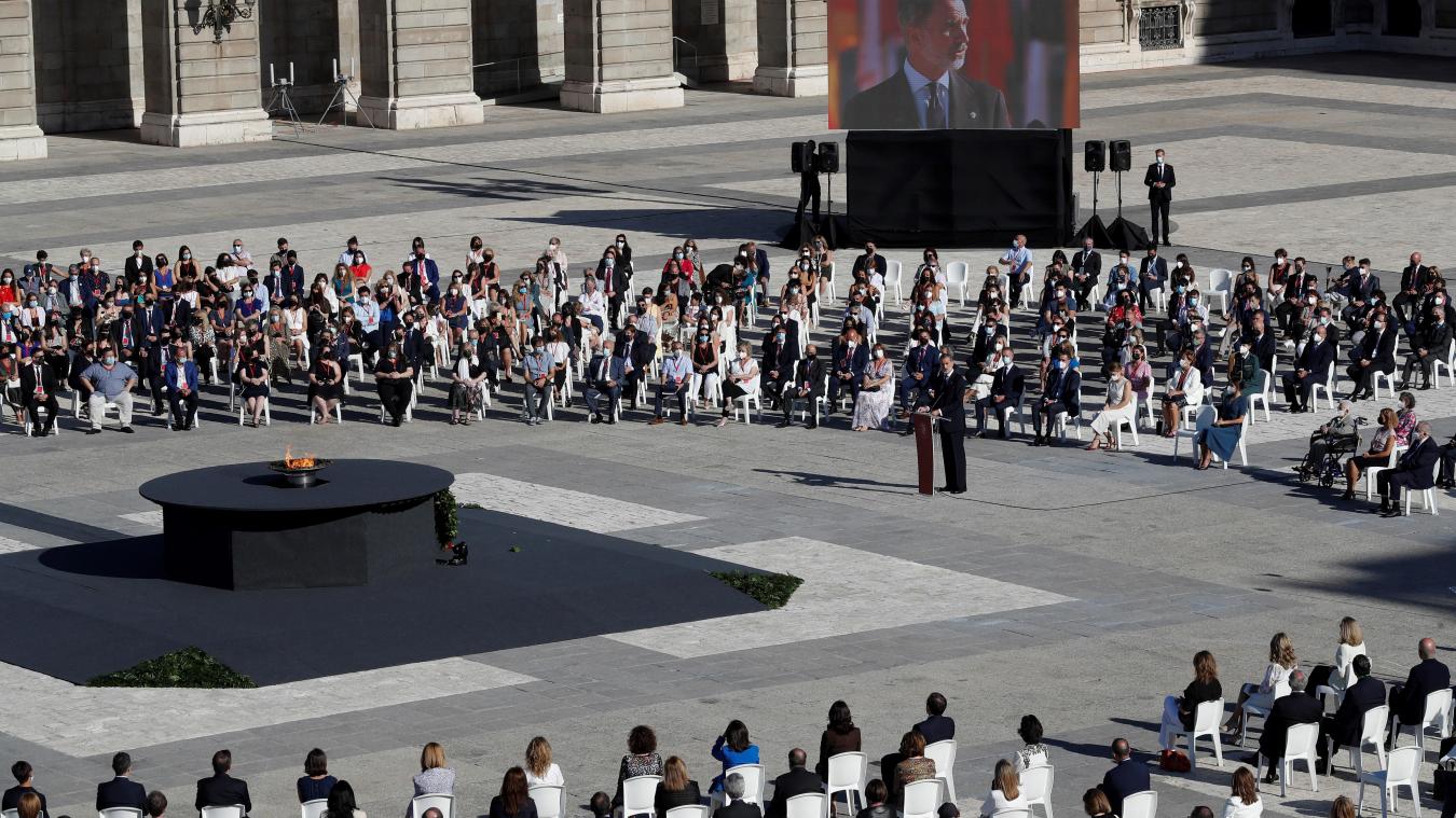 <p>Die Trauerfeier fand in Madrid statt.</p>