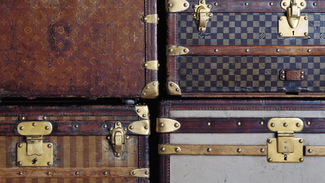 <p>Historische Koffer der Marke Louis Vuitton</p>
