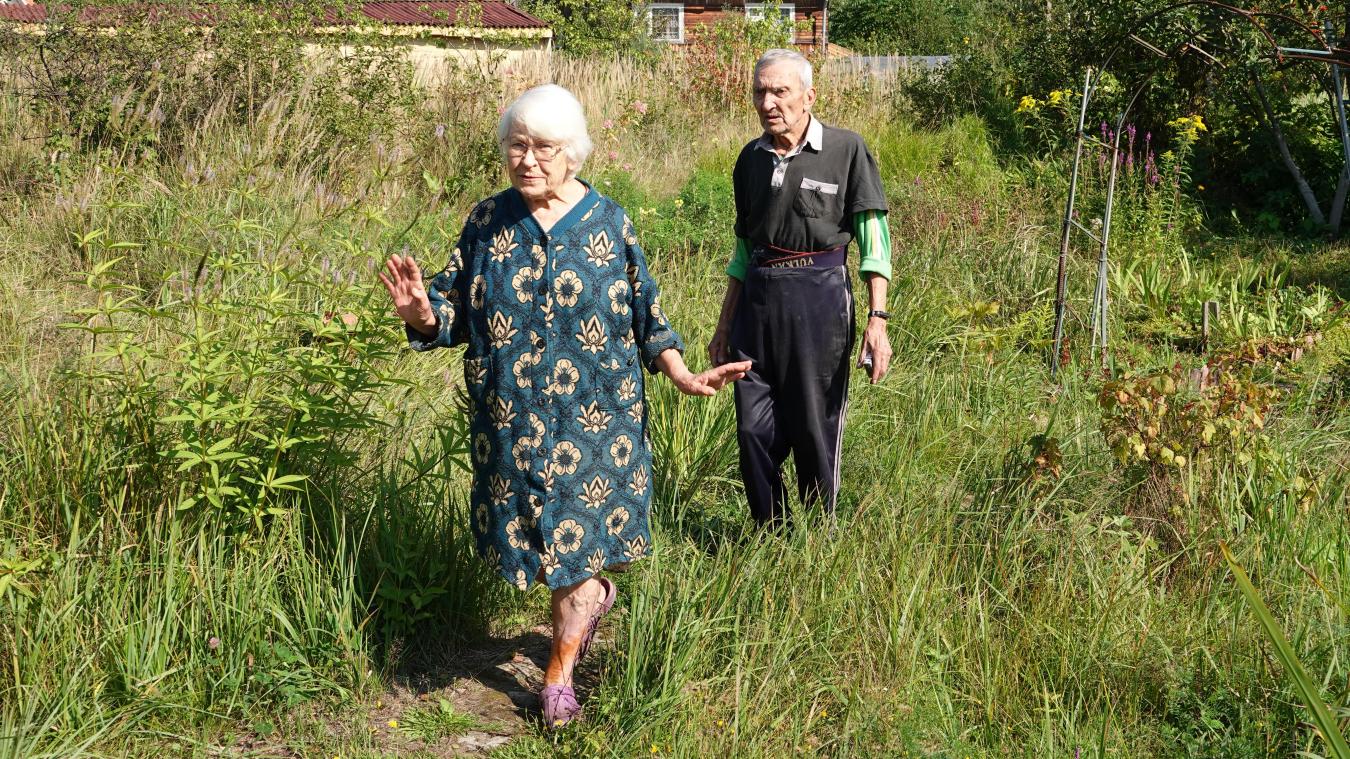 <p>Wera Alexandrowna Ryzina und ihr Mann Guri Ryzin. Sie hat die Leningrader Blockade als kleines Mädchen erlebt - und überlebt. Heute ist die Zeitzeugin des Wehrmachtsverbrechens 84 Jahre alt.</p>