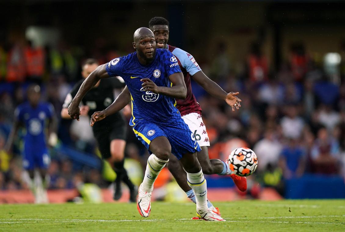 <p>Romelu Lukaku hat großen Anteil am Sieg des FC Chelsea gegen Aston Villa.</p>