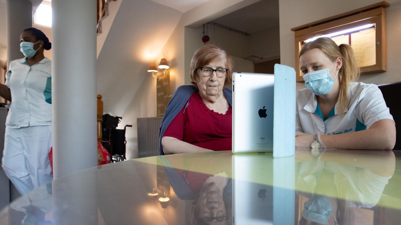 <p>In den letzten Monaten haben die Bewohner der Pflegeheime vermehrt auf digitale Kommunikation gebaut, um mit ihren Verwandten in Kontakt zu bleiben.</p>