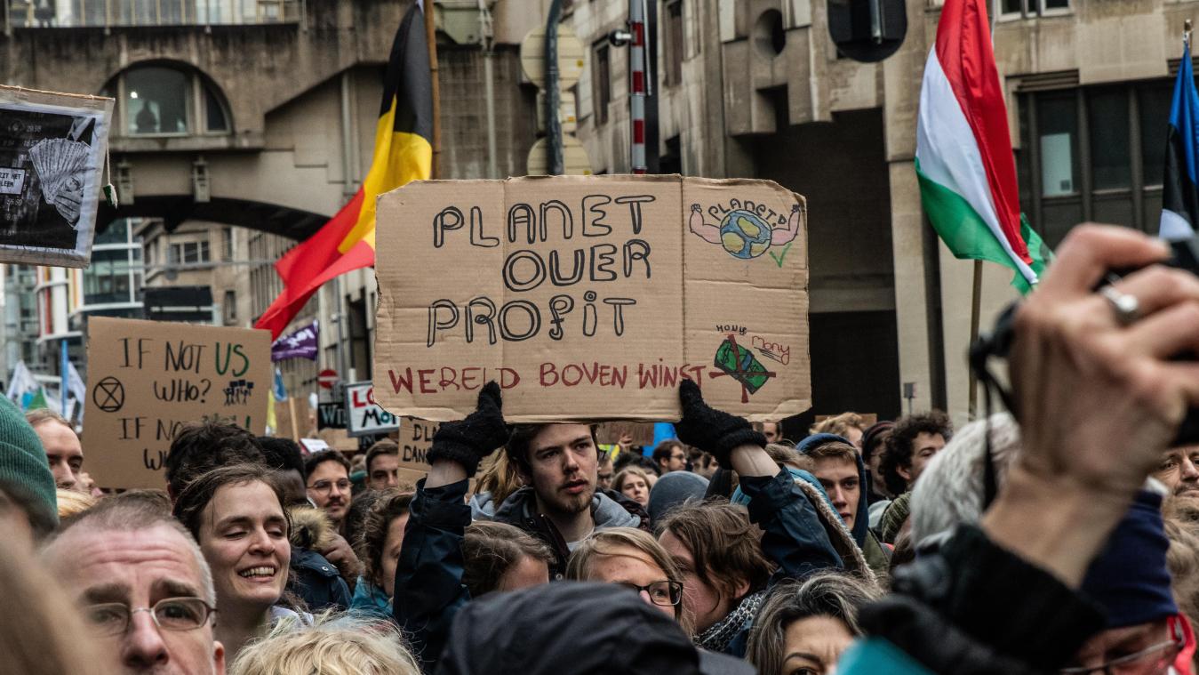 <p>Vor der Corona-Pandemie zogen immer wieder Aktivisten durch Brüssel, um sich für den Klimaschutz starkzumachen.</p>