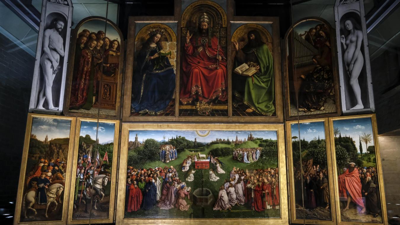 <p>Künstlerisches Highlight: „Die Anbetung des Lamm Gottes“ in der St.-Bavo-Kathedrale von Gent.</p>