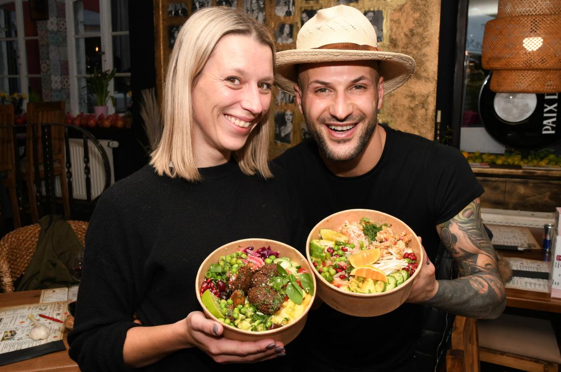 <p>Gastronom Mazen Kassab und seine Frau Caroline Schroers eröffnen eine Bowl-Bar in der Kirchstraße in Eupen.</p>
