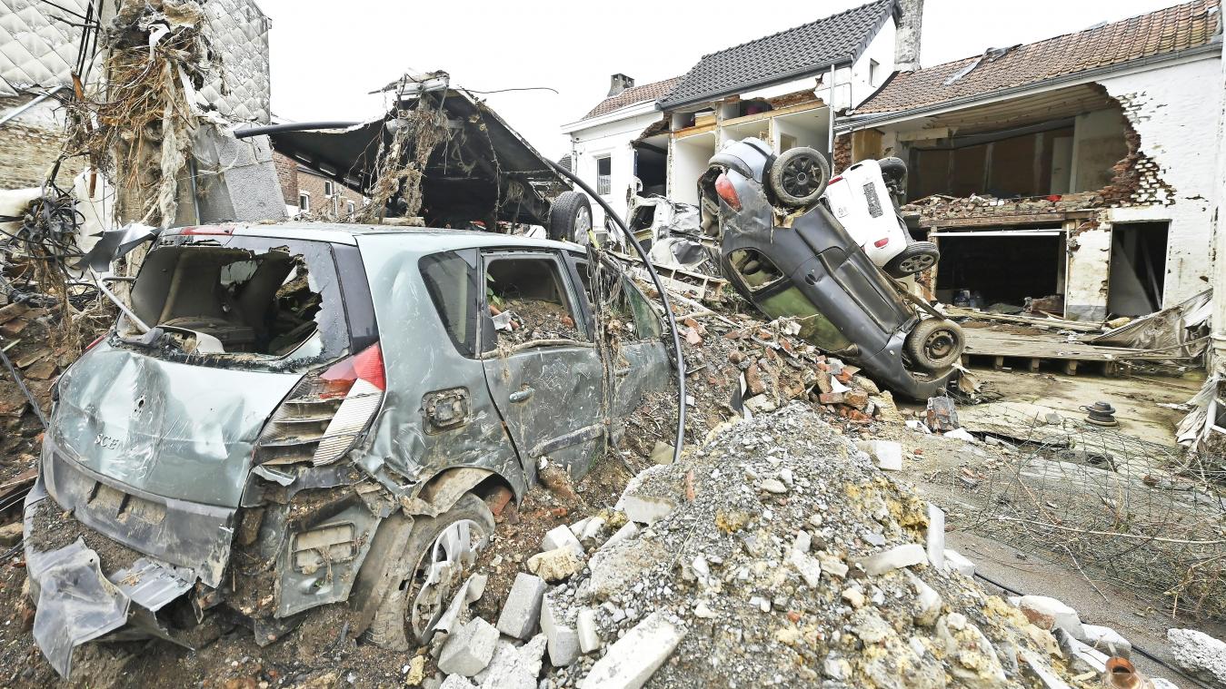 <p>Pepinster nach der Flutkatastrophe von Mitte Juli.</p>