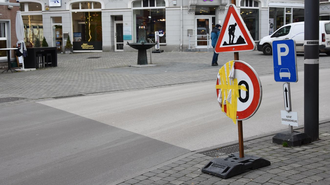 <p>Aus „30“ wurde „0“ als zulässige „Höchstgeschwindigkeit“ in der unteren Eupener Bergstraße.</p>