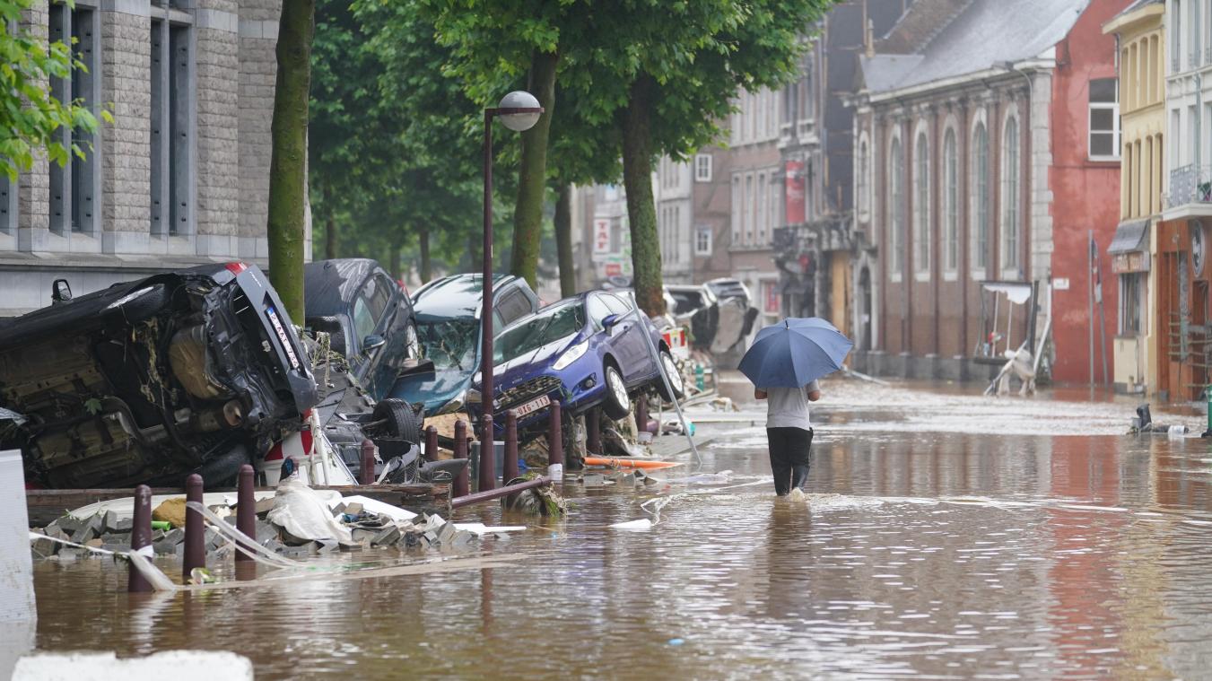 <p>Das Hochwasser hatte Mitte Juli in der Stadt Verviers eine Schneise der Verwüstung hinterlassen.</p>