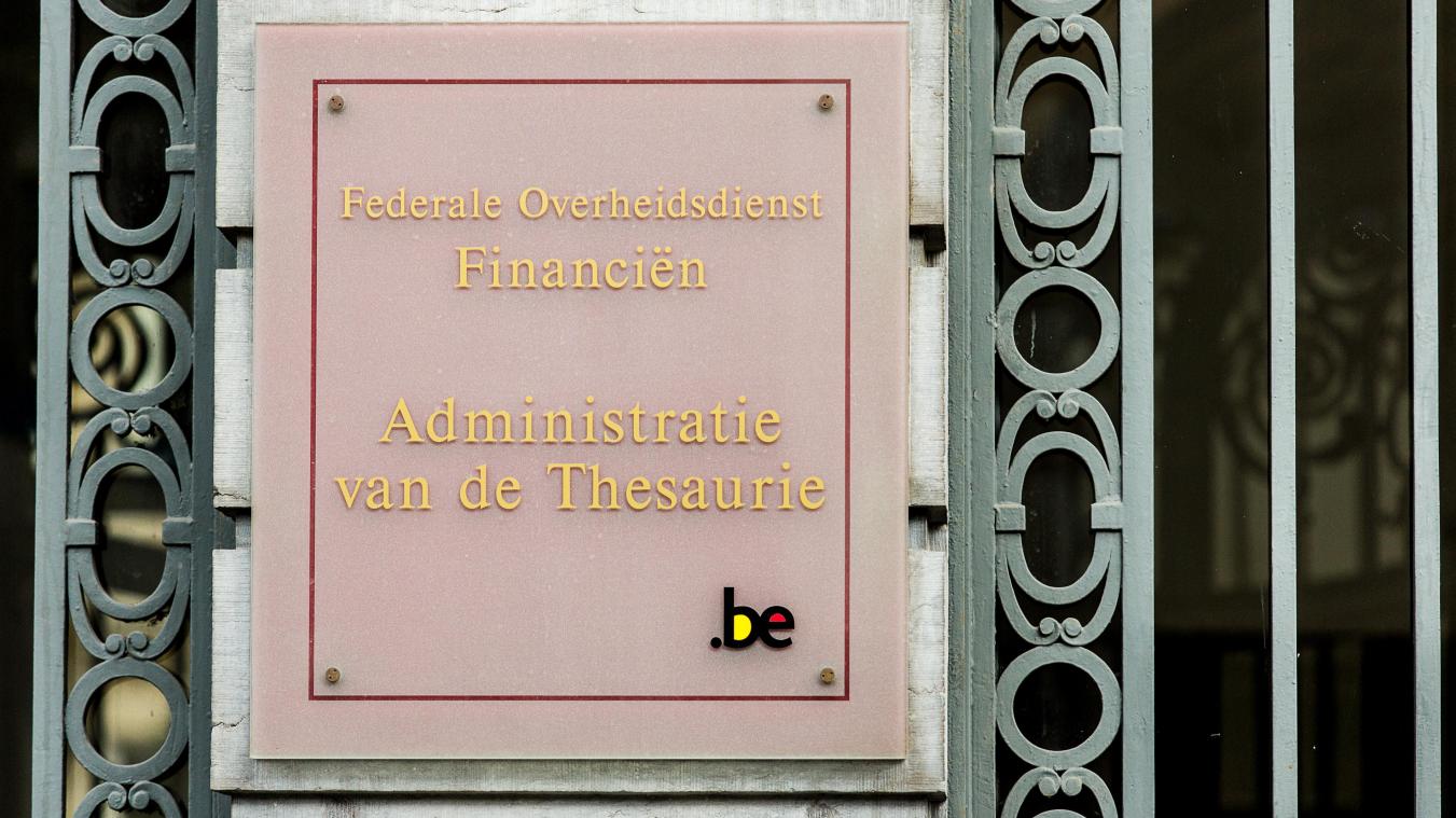 <p>Eingang zum Schatzamt in Brüssel</p>