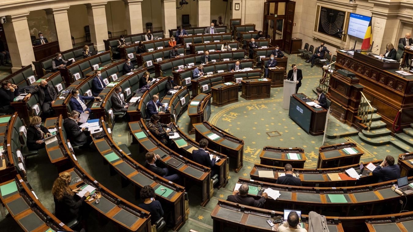 <p>Blick in den Plenarsaal der Abgeordnetenkammer.</p>