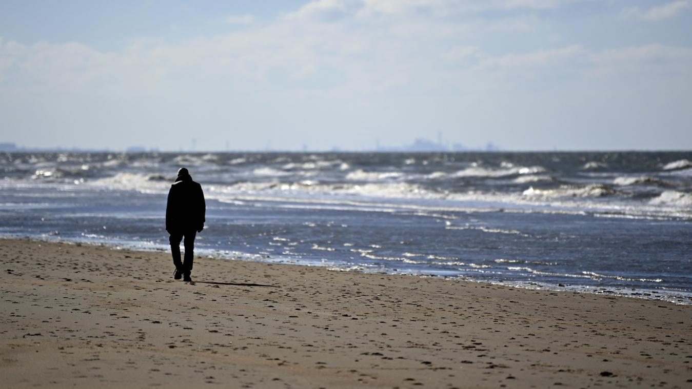 <p>Diese Aufnahme zeigt den Strand von Koksijde</p>