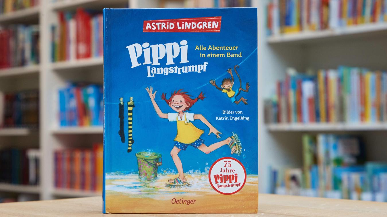 <p>Der Bestseller „Pippi Langstrumpf“ von Astrid Lindgren, alle Abenteuer in einem Band, erschienen im Oetinger Verlag</p>