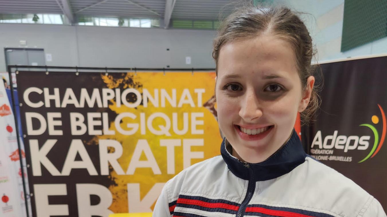<p>Amy Weber wurde in Lüttich zweifache belgische Vize-Landesmeisterin im Kumite.</p>