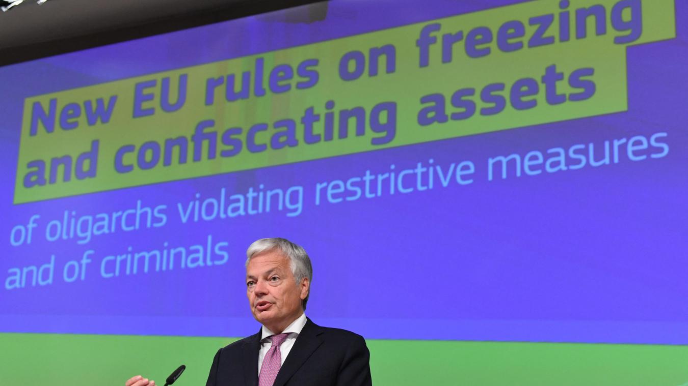 <p>EU-Justizkommissar Didier Reynders am Mittwoch in Brüssel.</p>