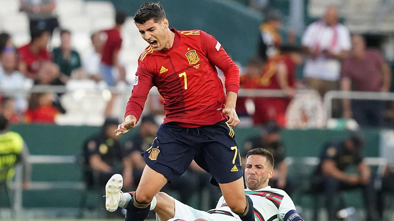 <p>Alvaro Morata erzielte das 1:0 für Spanien.</p>