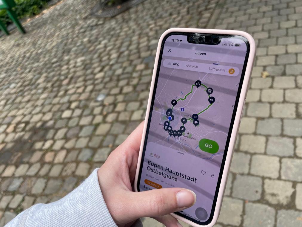 <p>Die App navigiert Nutzer 8,1 Kilometer quer durch Eupen und liefert allerhand Wissenswertes rund um die Geschichte der Stadt.</p>