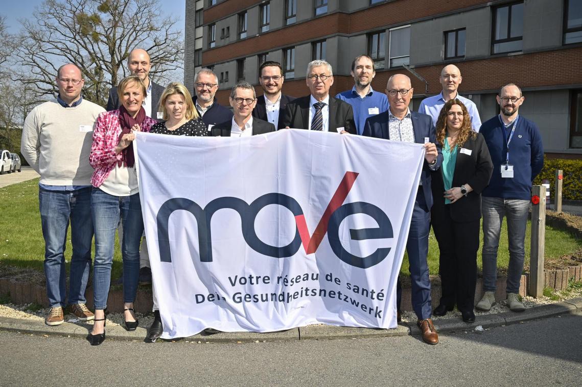 <p>Die beiden ostbelgischen Krankenhäuser gehören zum Netzwerk Move. Die Aufnahme entstand bei der offiziellen Vorstellung des Netzwerks in Verviers.</p>