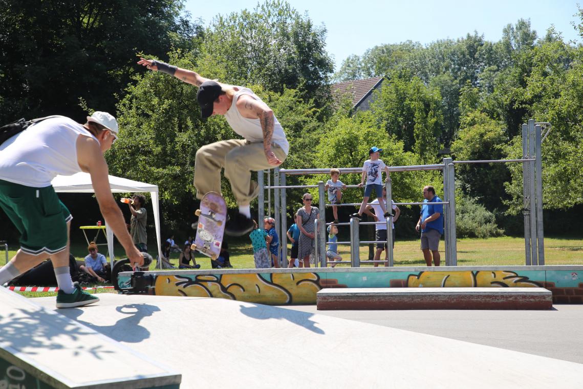 <p>Die Skater in Eupen zeigten ein hohes Niveau.</p>