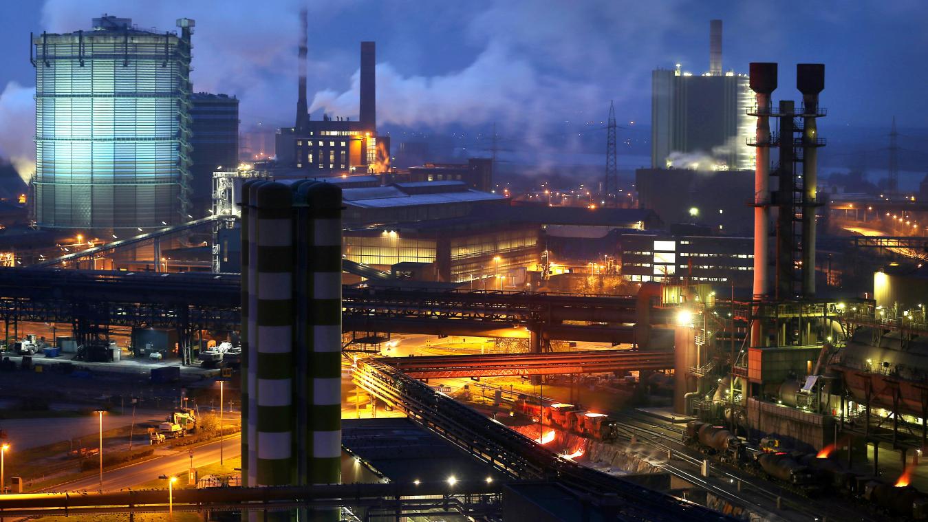 <p>Stahlwerk von ThyssenKrupp in Duisburg: Hohe Energiepreise machen der Industrie zu schaffen.</p>