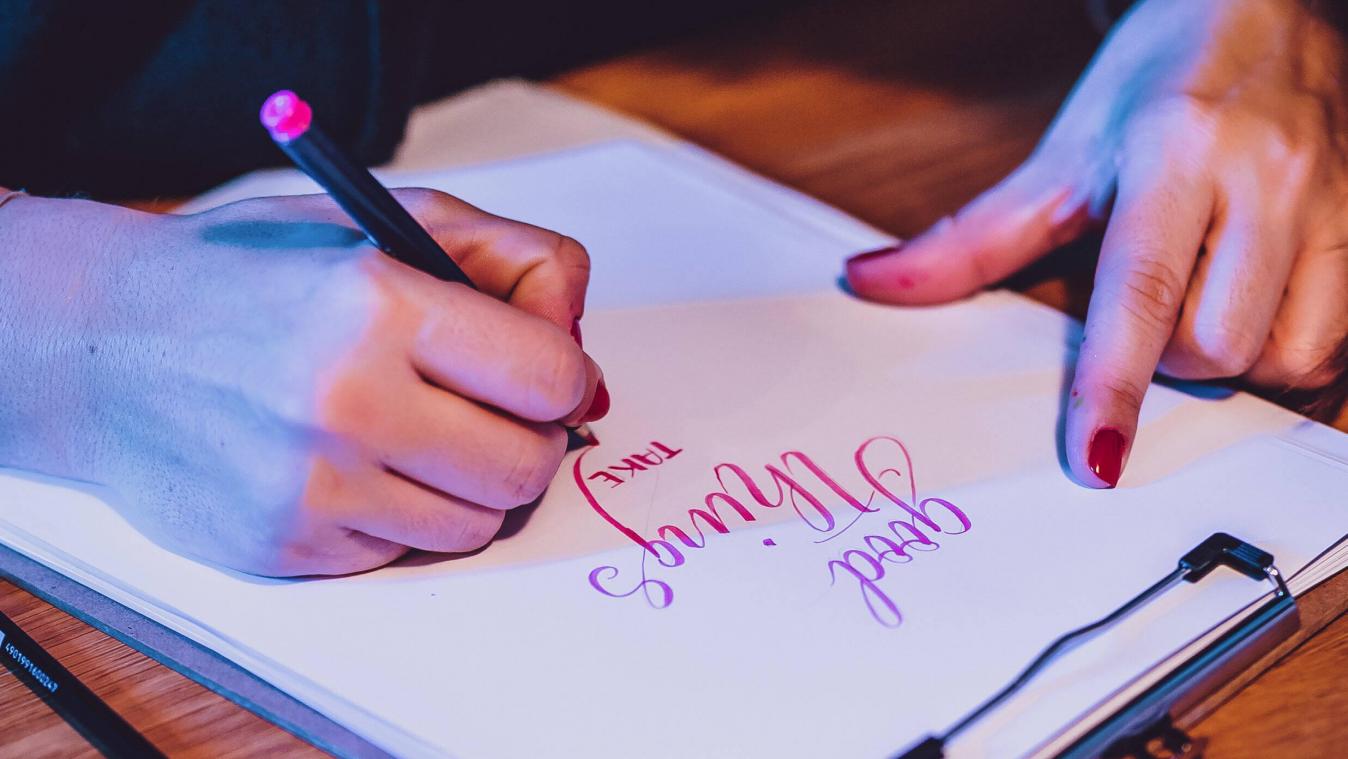 <p>Handlettering ist eine moderne Form der Schönschrift</p>