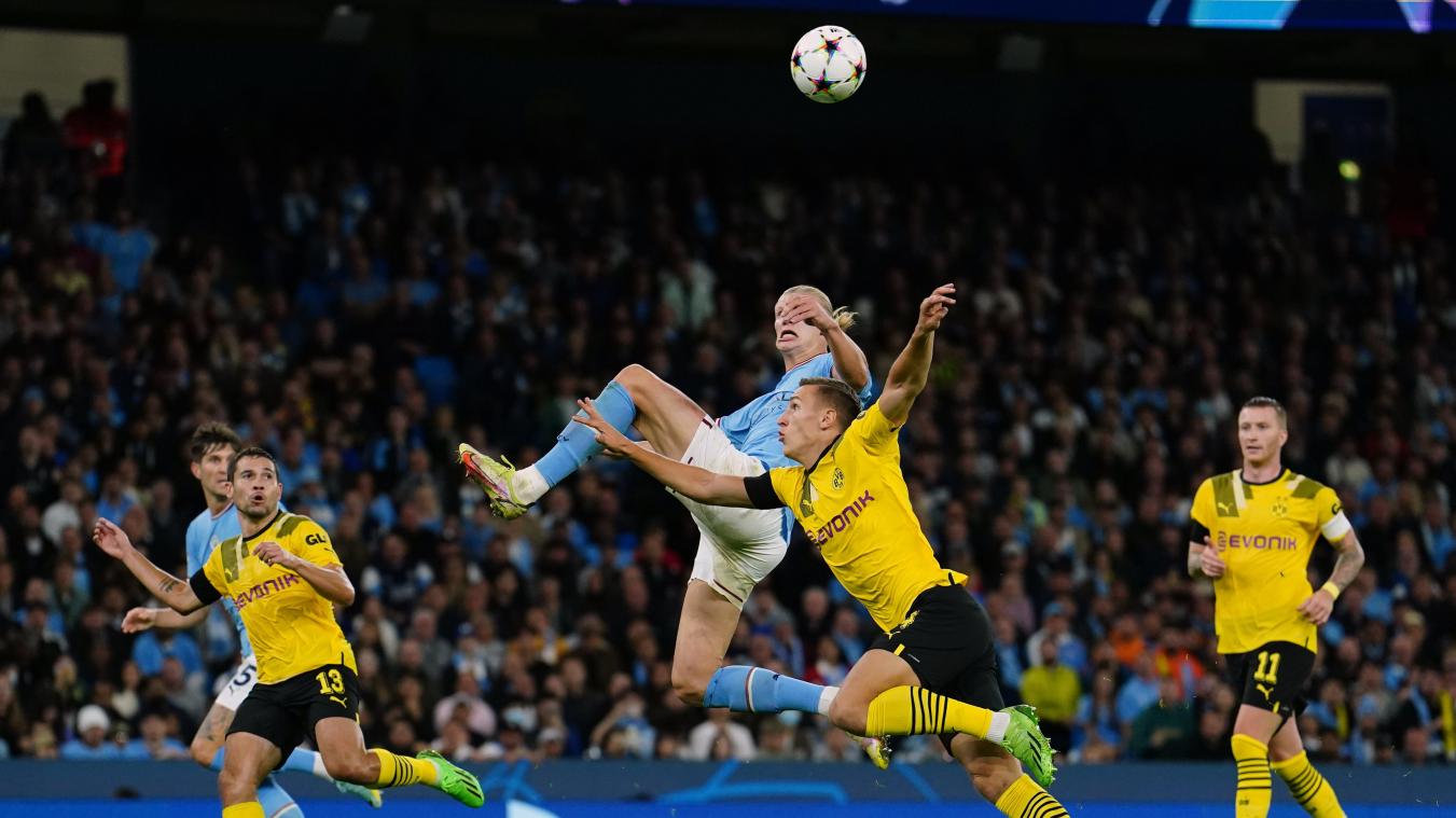 <p>Erling Haaland hat Manchester City mit einem späten Tor im ersten Duell mit seinem ehemaligen Club Borussia Dortmund zum 2:1-Sieg in der Champions League verholfen.</p>