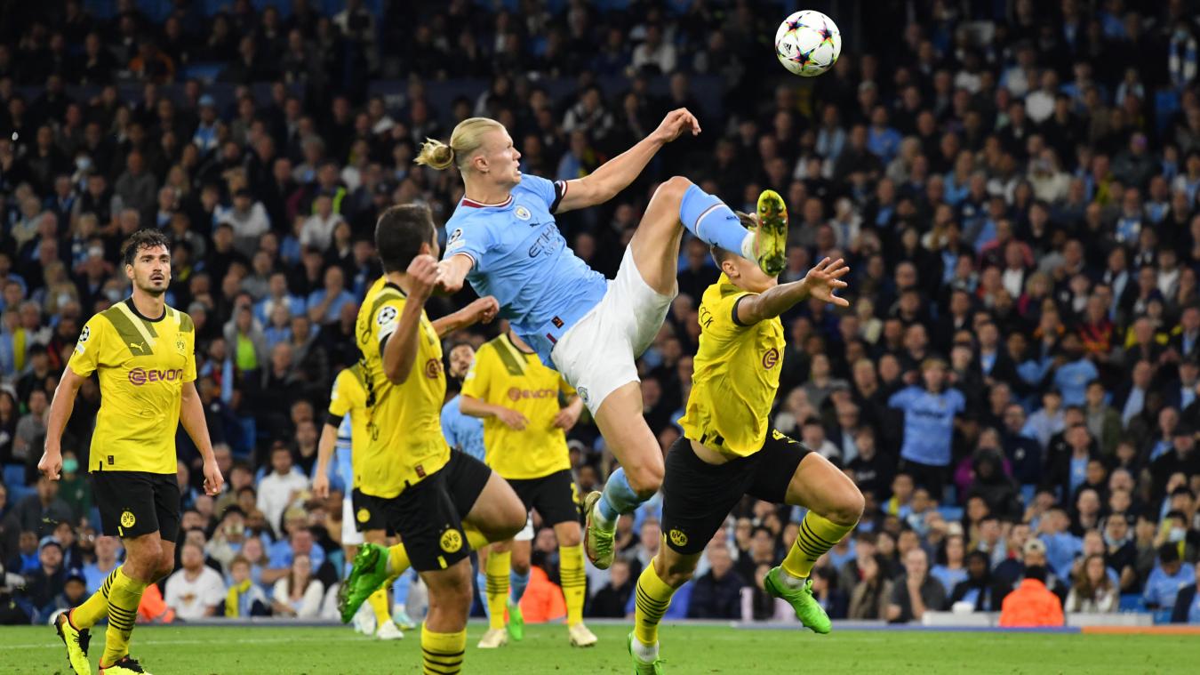 <p>Erling Haaland hat Manchester City gegen seinen Ex-Klub Borussia Dortmund zum Sieg geschossen - mit einem sehenswerten Treffer.</p>