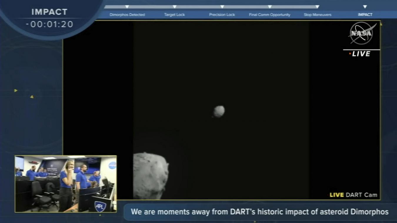 <p>„Geschichte geschrieben“: NASA steuert Sonde absichtlich in Asteroid</p>

