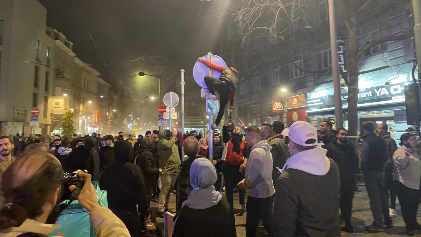 <p>Eine Protestkundgebung vergangene Woche in Schaerbeek uferte aus.</p>