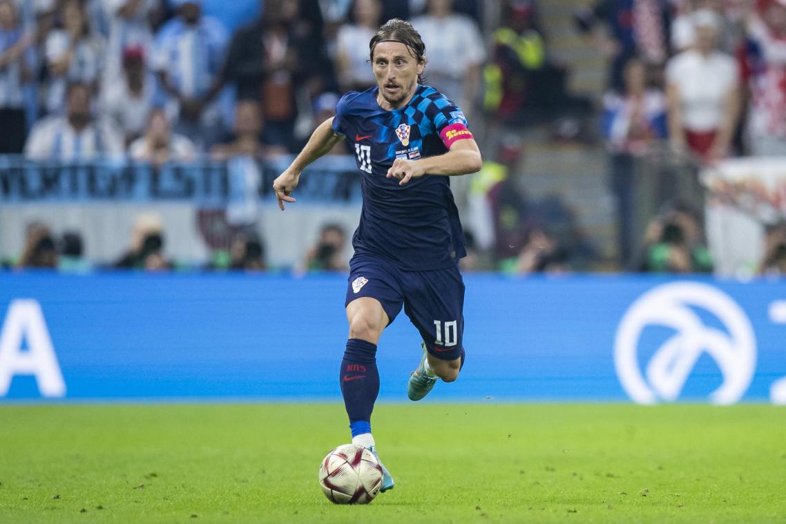 <p>Für Kroatiens Kapitän Luka Modric könnte es der letzte Auftritt bei einer WM werden.</p>