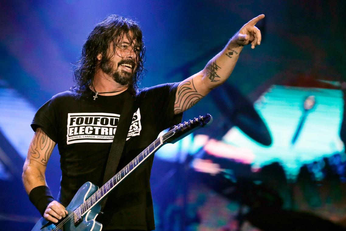 <p>Frontmann Dave Grohl führt die Foo Fighters wieder auf die Bühne.</p>