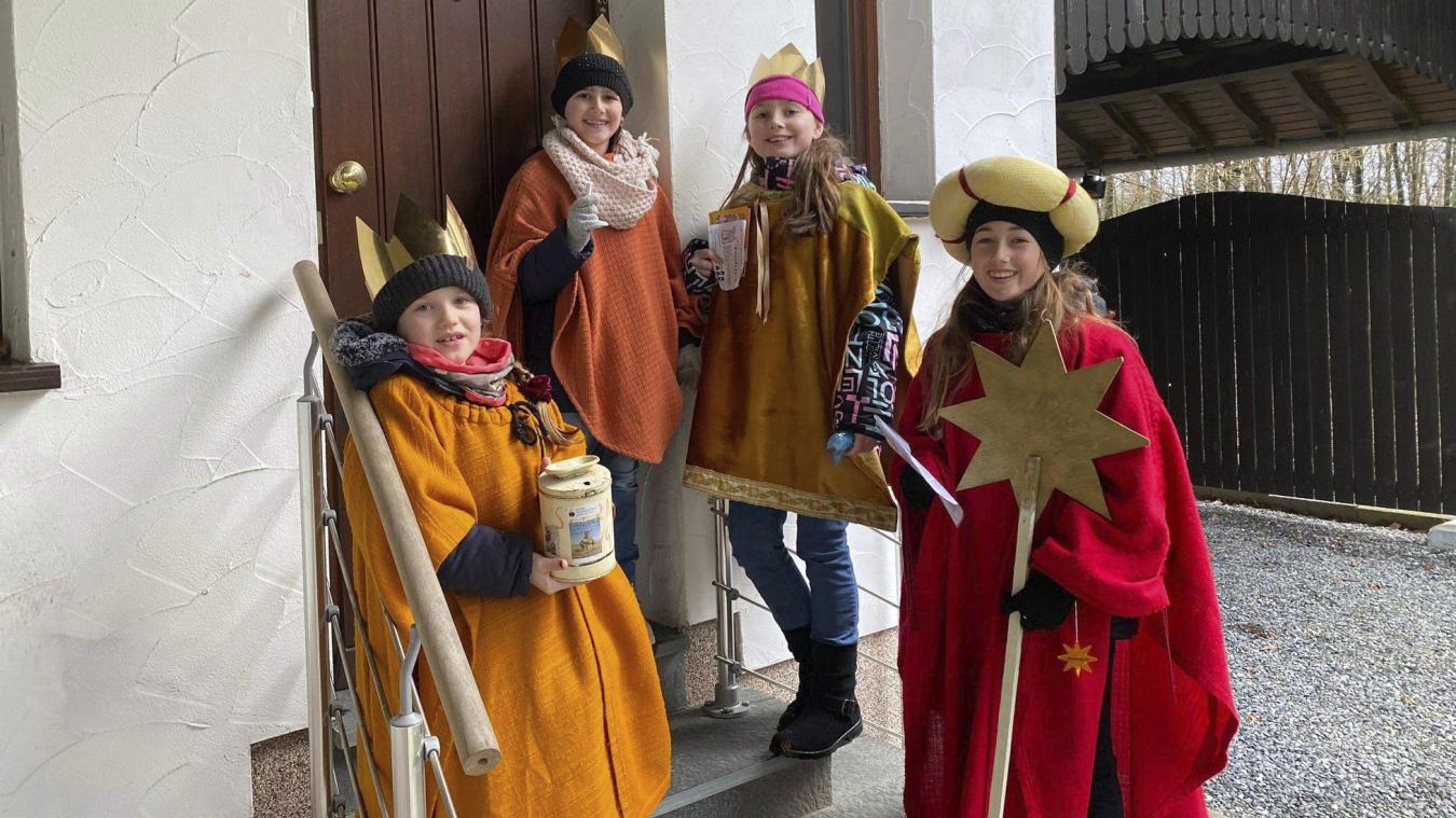 <p>Diese Sternsinger waren in der Gemeinde Bütgenbach unterwegs.</p>