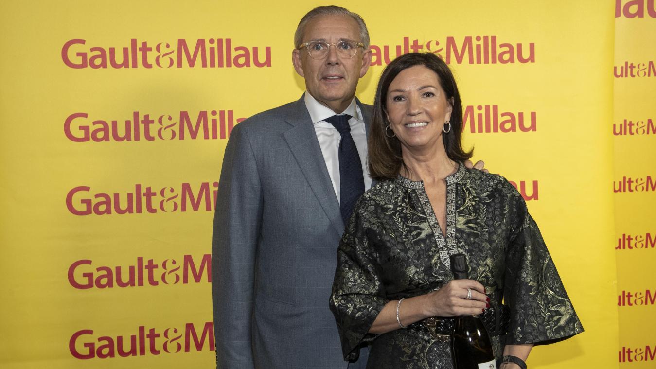 <p>Peter Goossens (links) bei der Vorstellung der neusten Auflage des Restaurantsführer Gault&Millau im Jahr 2023</p>