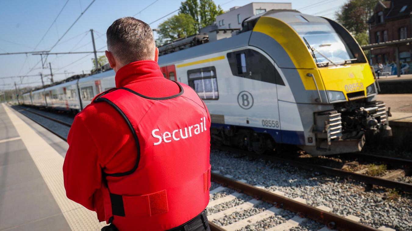 <p>Die Beamten von „Securail“ führen die Kontrollen auf den hiesigen Bahnsteigen durch.</p>