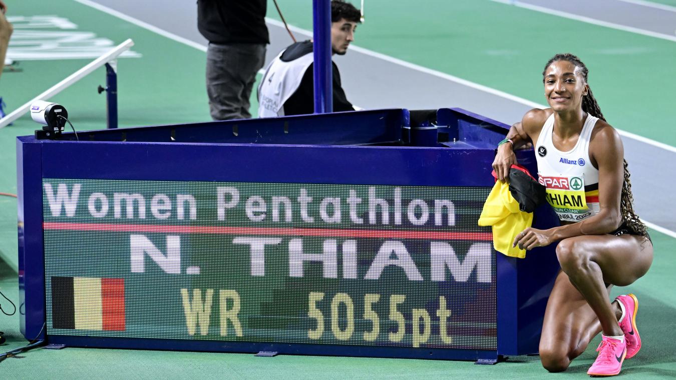 <p>Nafi Thiam stellte mit 5055 Punkten einen neuen Weltrekord im Fünfkampf auf.</p>