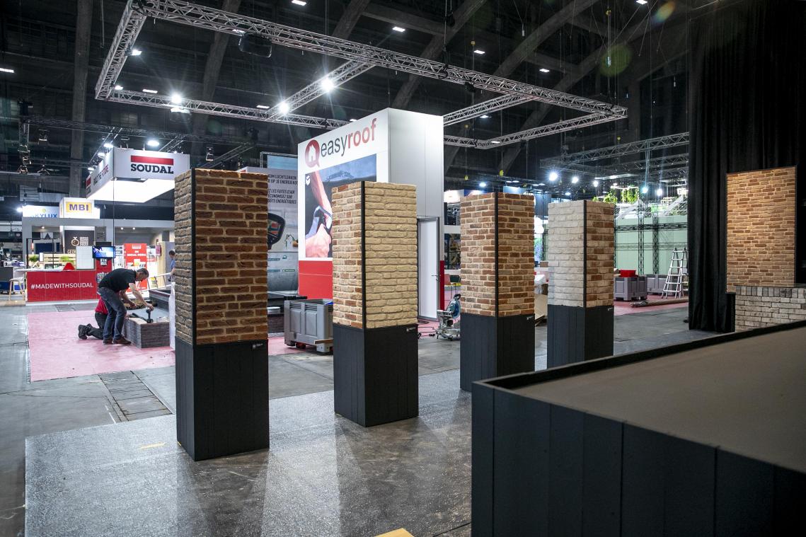 <p>Ein Blick in eine der Ausstellungshallen der Batibouw 2023</p>