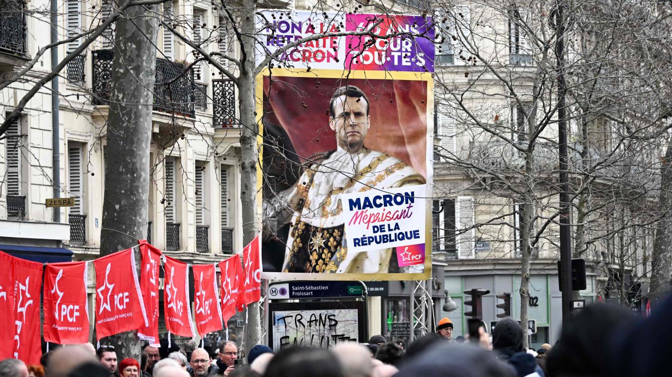 <p>Viele Menschen gehen gegen die Rentenreform in Frankreich auf die Straße.</p>