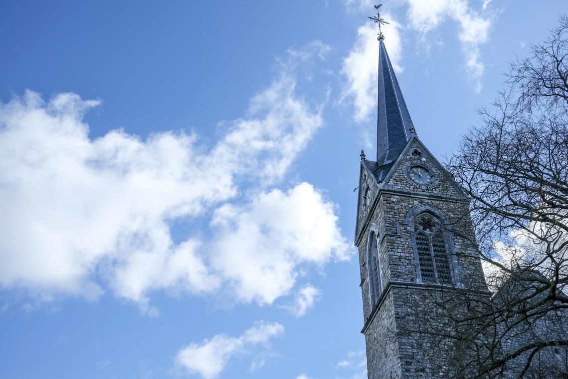 <p>Der Kirchturm in Walhorn muss dringend saniert werden.</p>