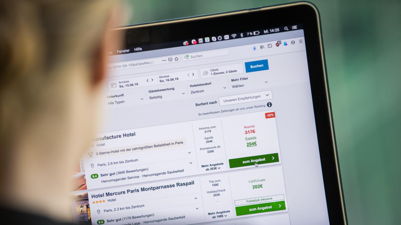 <p>Buchungen über das Internet liegen in Belgien im Trend</p>