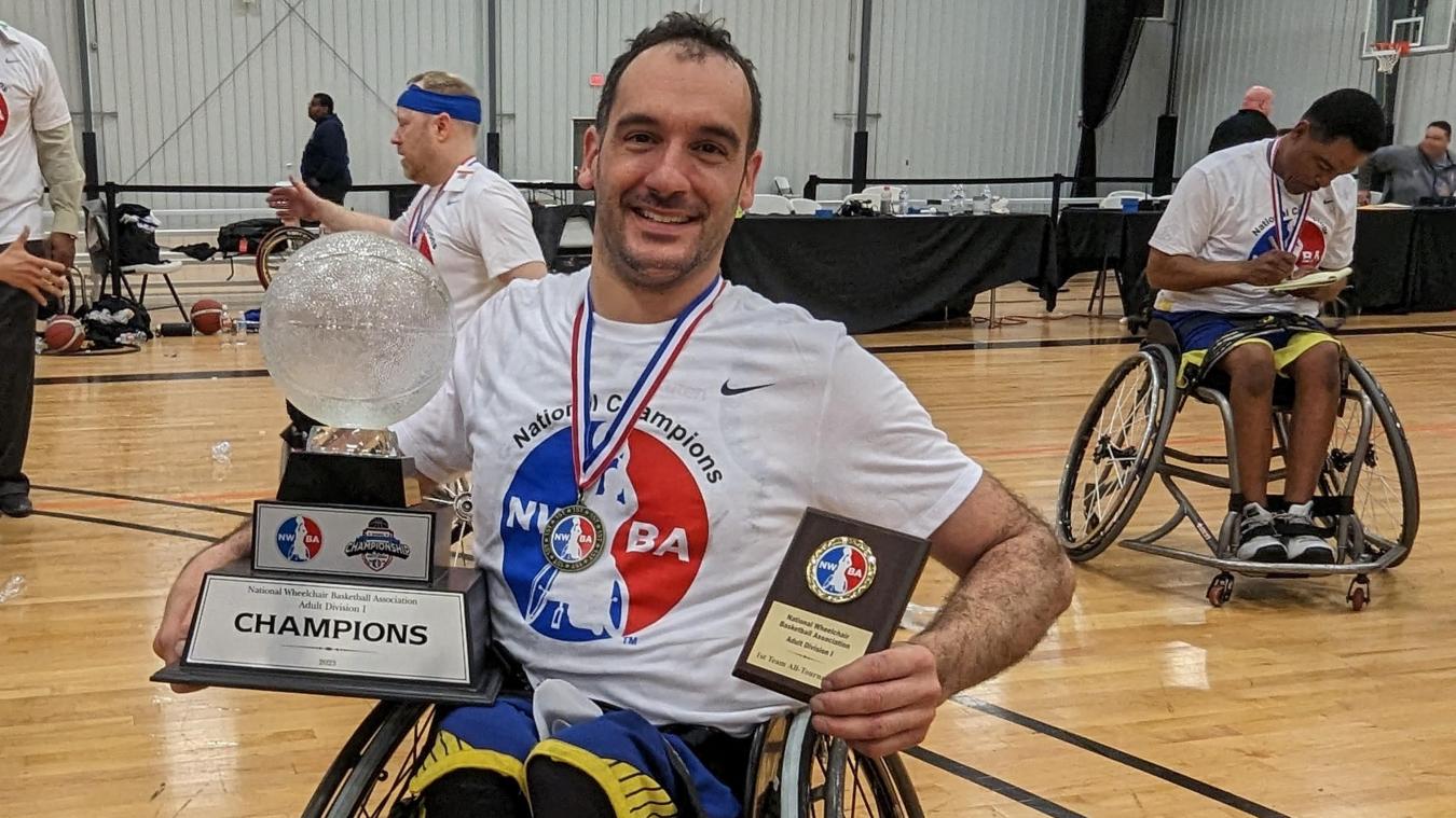 <p>Erfolg im Rollstuhlbasketball: Christoph Paasch aus Emmels feiert in den USA</p>
